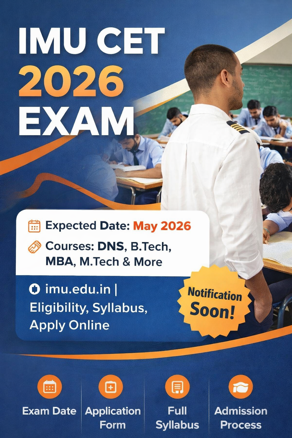 IMU CET 2026: Notification, Exam Date, Eligibility, Syllabus & Admission Process.