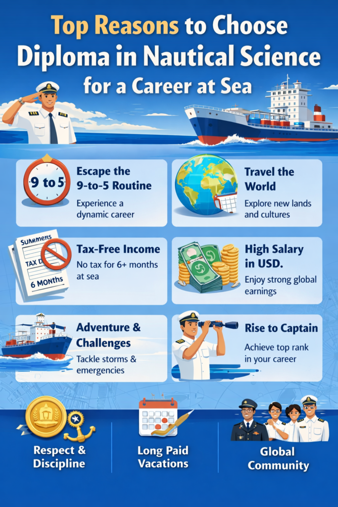 Top Reasons to Choose Diploma in Nautical Science for a Career at Sea