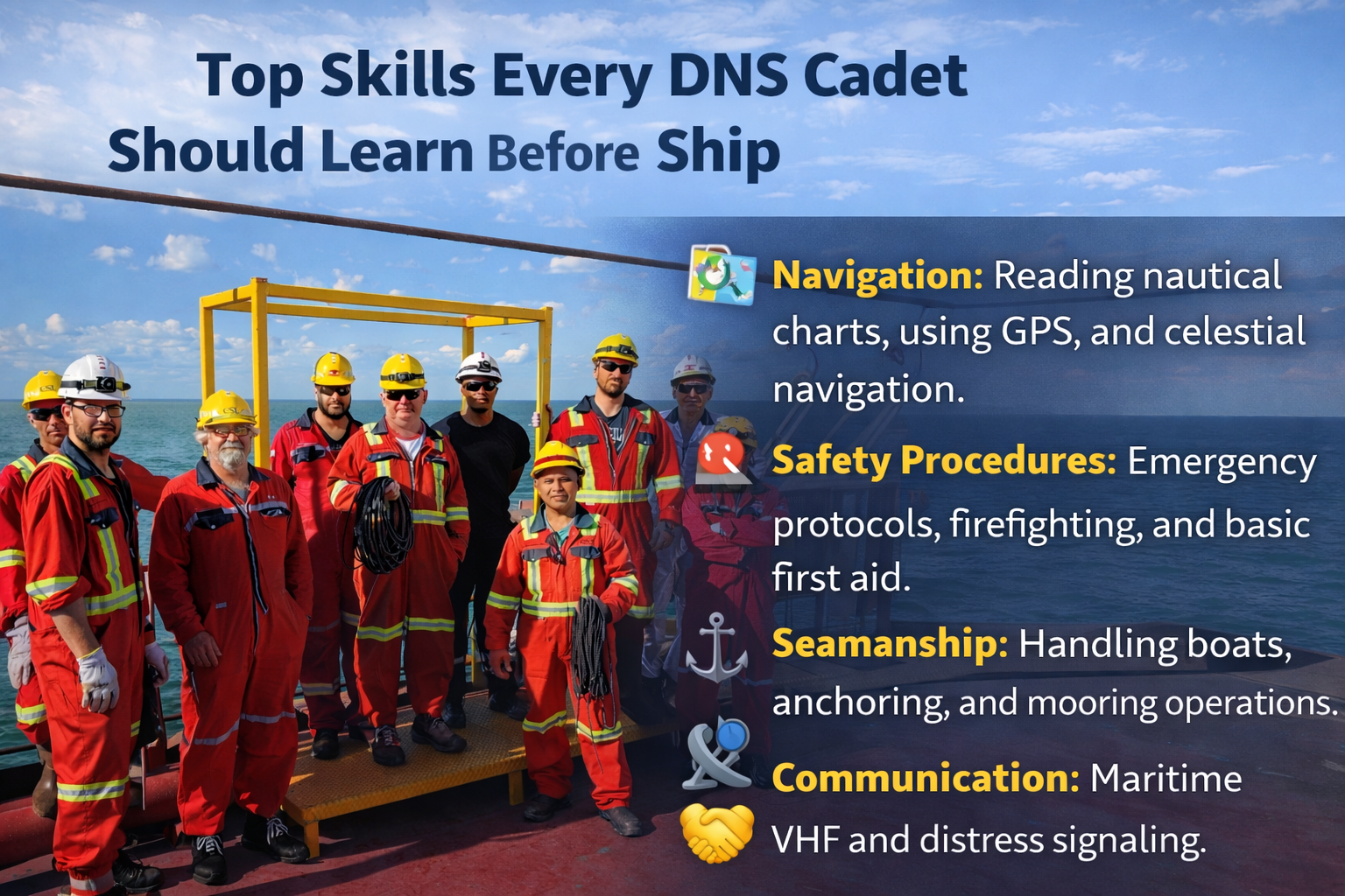 Top Skills Every DNS Cadet Should Learn Before Joining Ship
